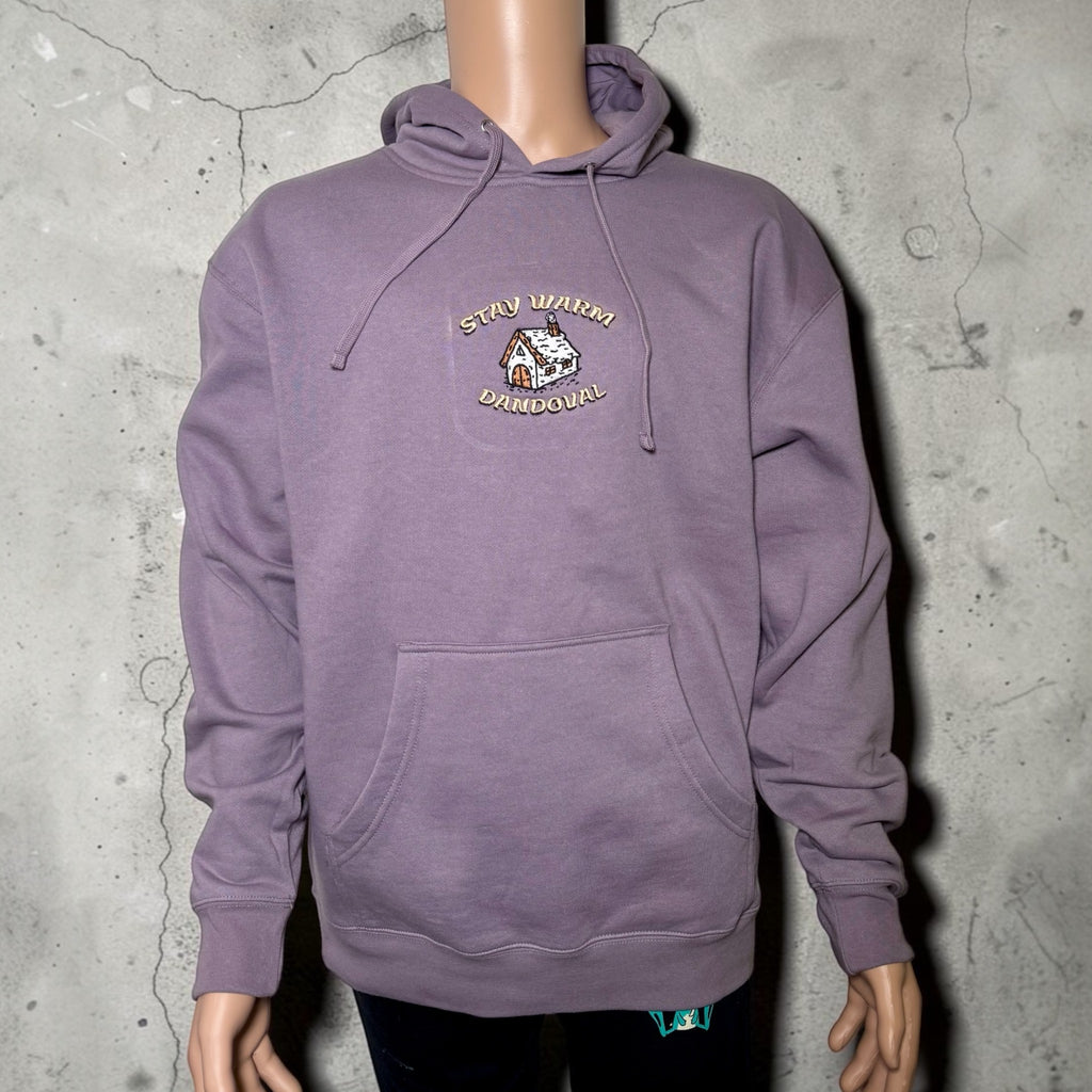 STAY WARM Embroidered Hoodie – Dandoval Winter Cabin Design