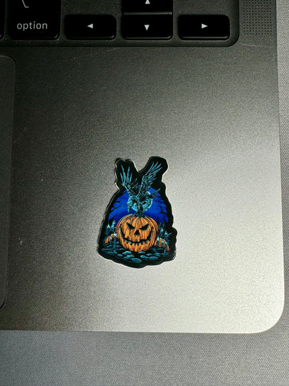 "Premium Halloween Sticker - Waterproof Die-Cut Vinyl Sticker for Water Bottles and Laptops, 1x1.4 inches"