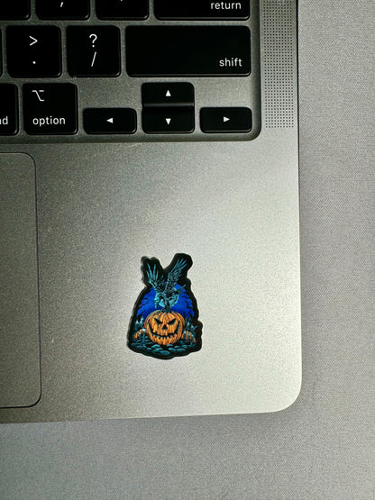 "Premium Halloween Sticker - Waterproof Die-Cut Vinyl Sticker for Water Bottles and Laptops, 1x1.4 inches"