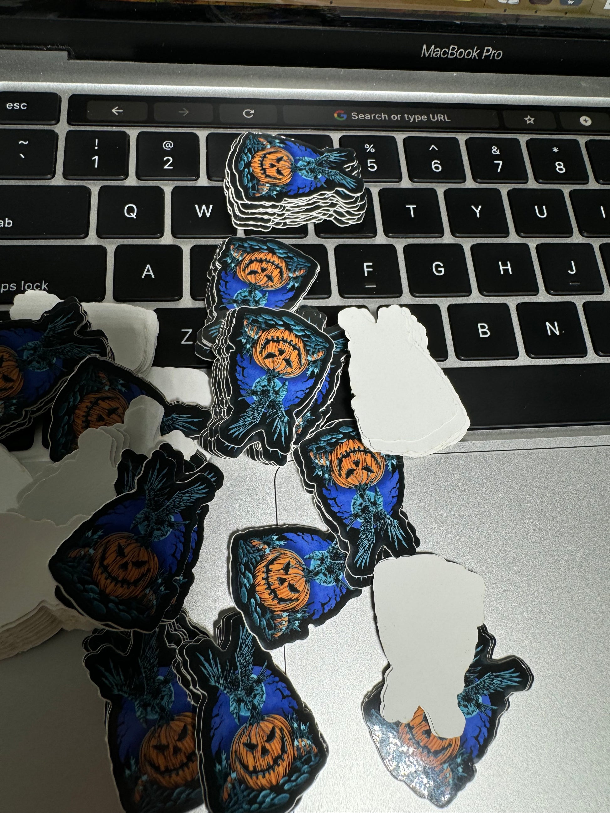 "Premium Halloween Sticker - Waterproof Die-Cut Vinyl Sticker for Water Bottles and Laptops, 1x1.4 inches"