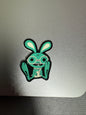 "Adorable Bunny Sticker - Waterproof Vinyl Sticker for Water Bottles and Laptops - Die-Cut, Glossy Finish, 1x1.3 Inches"