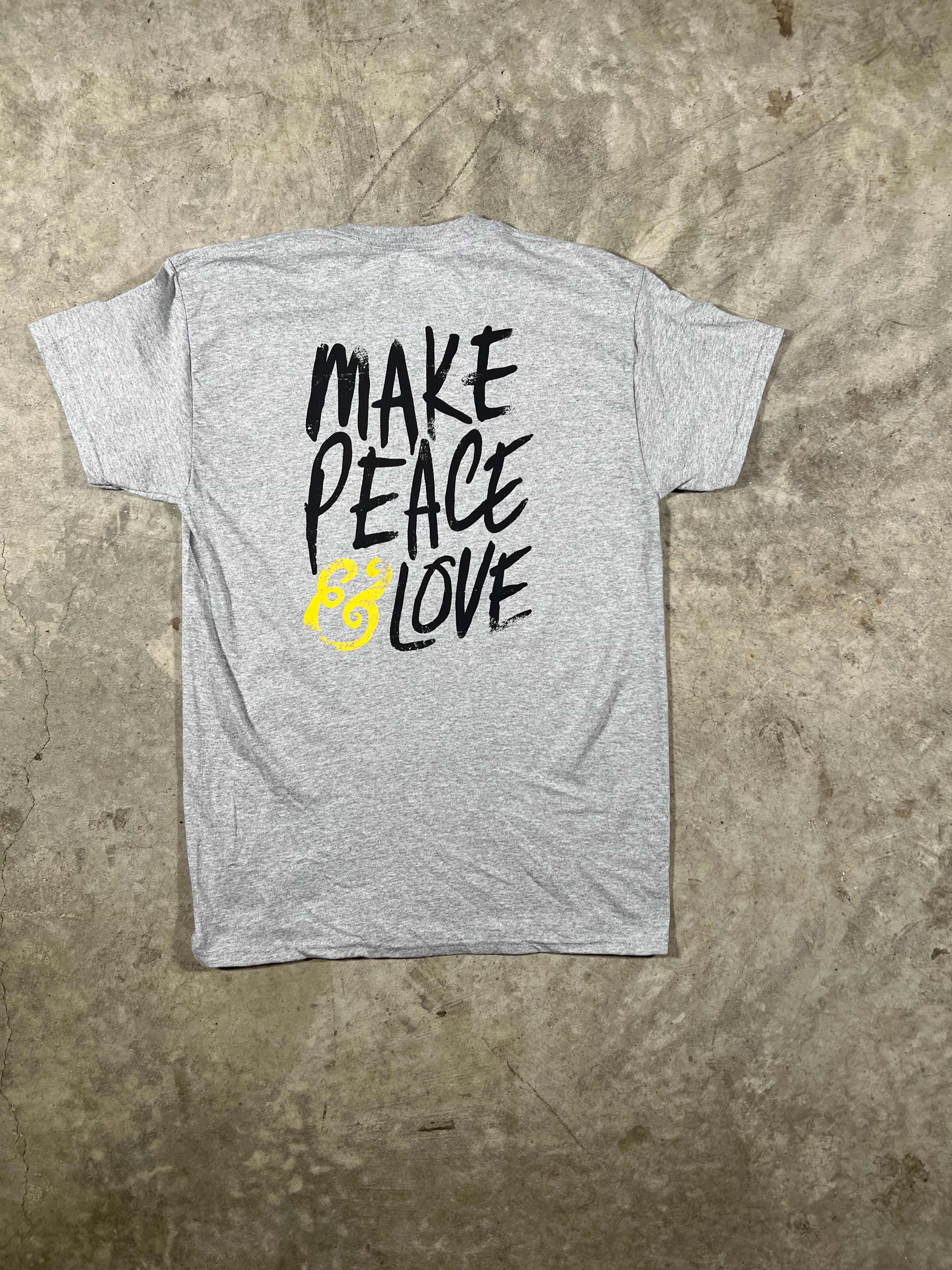 Make Peace & Love | Sport Grey | T-Shirts 