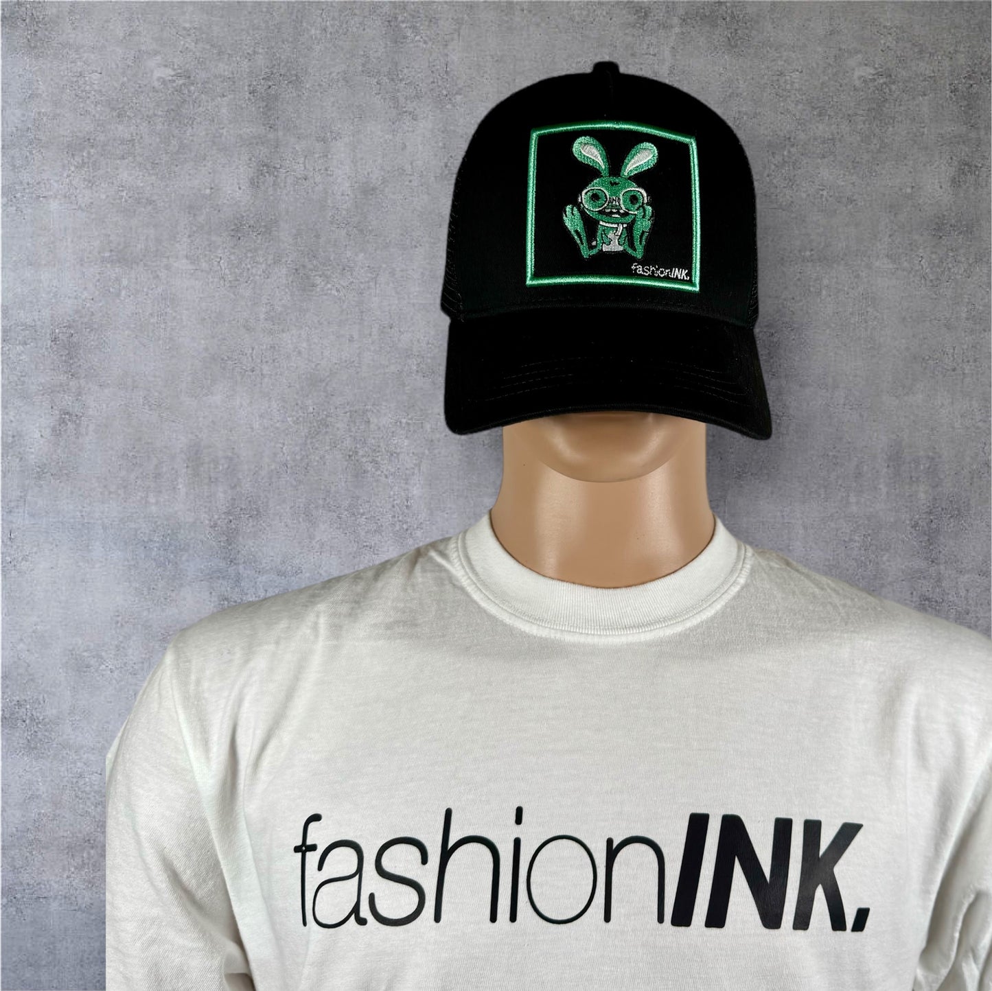 "fashionINK OG Logo T-Shirt in premium 100% ringspun cotton, high-quality fashion piece from exclusive drops collection, front view showing soft-washed garment-dyed fabric, perfect for bold style statements."