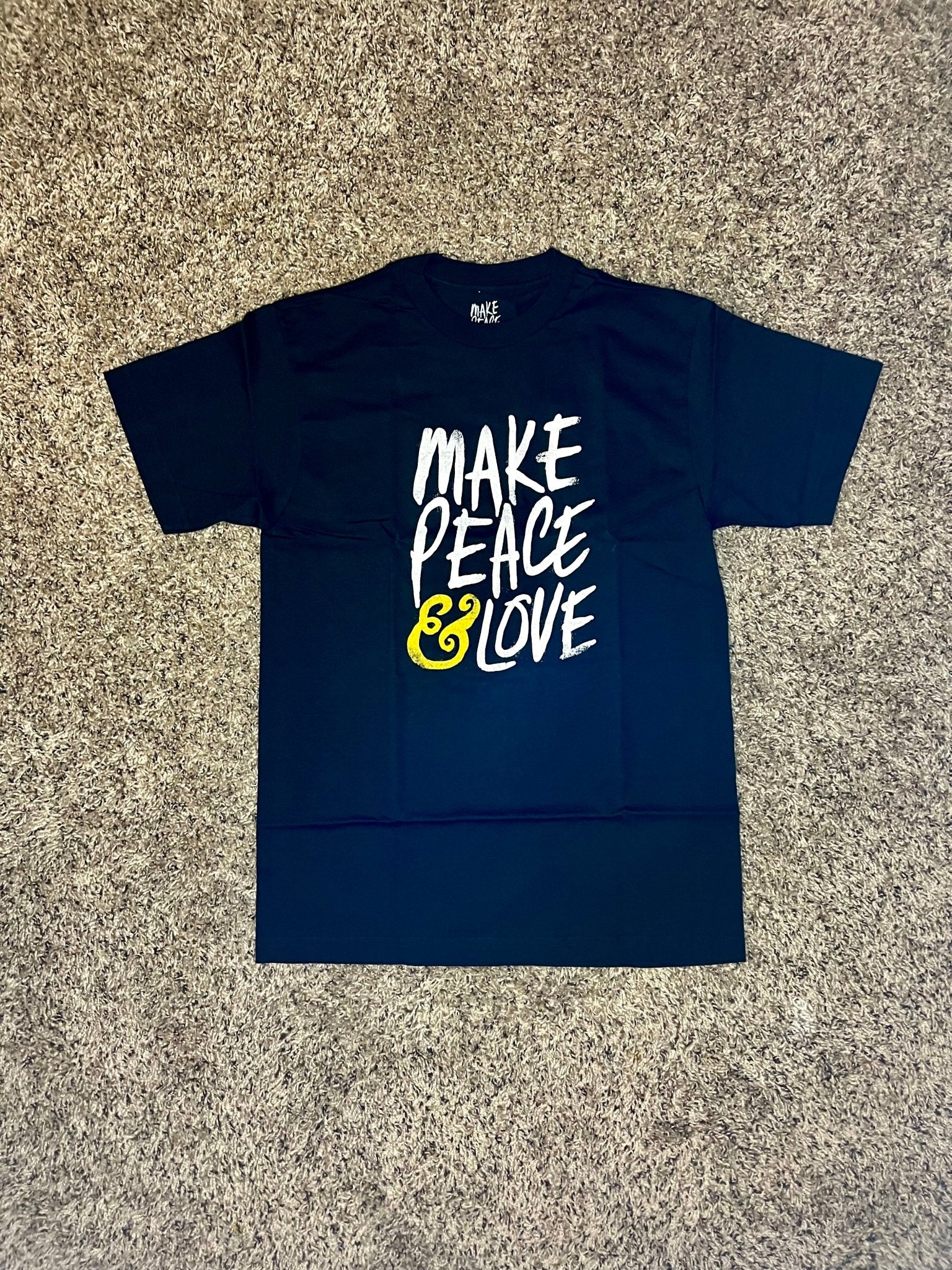 Make Peace & Love | Black T-Shirt